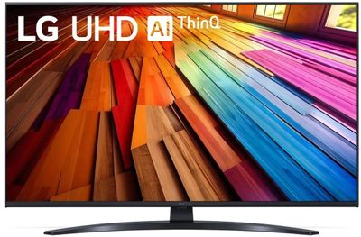 43" Телевизор LG 43UT81006LA.ARUB, 4K Ultra HD, черный, СМАРТ ТВ, WebOS ...