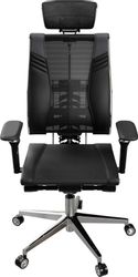 Кресло руководителя МЕТТА Yoga Spine Triumph B2 (Черный CC.50.15.13A), сетка/экокожа, до 150кг,  черный