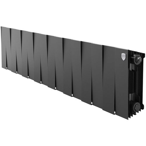 Радиатор биметаллический ROYAL THERMO PianoForte 200, 16 секций, боковое подключение, черный