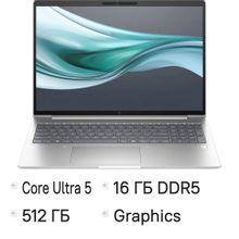 Изображение товара Ноутбук HP EliteBook 660 G11, 16", IPS, Intel Core Ultra 5 125U 1.3ГГц, 12-ядерный, 16ГБ DDR5, 512ГБ SSD,  Intel Graphics, Windows 11 Pro,  серебристый [c9sb7u8]