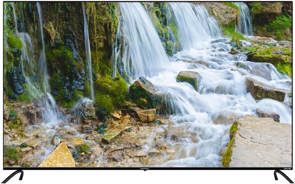 65" Телевизор MAUNFELD MQT65UST03 QLED, 4K Ultra HD, СМАРТ ТВ, Салют ТВ, черный