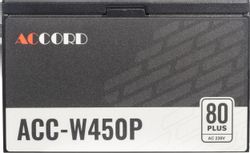 Блок питания Accord ACC-W450P, 450Вт, черный