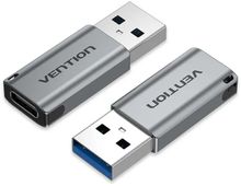 Изображение товара Переходник USB 3.0 VENTION CDPH0 USB 3.0 A(m) к USB Type-C (f) с экраном