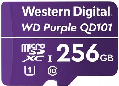 Карта памяти microSDXC UHS-I U1 WD Purple 256 ГБ, Class 10, WDD256G1P0C ...
