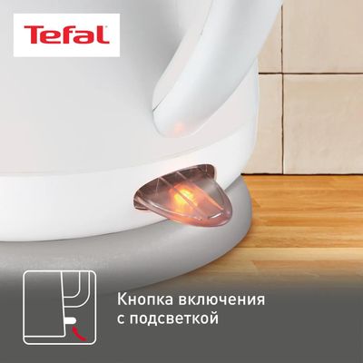 Чайник электрический Tefal Express Plastic KO29913E, 2200Вт, белый ...
