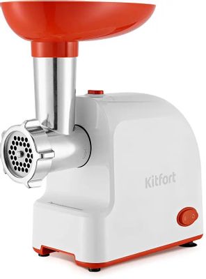 Мясорубка KitFort КТ-2113-3,  белый / красный