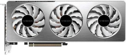Видеокарта Gigabyte NVIDIA GeForce RTX 3060Ti GV-N306TVISION OC-8GD 2.0 LHR 8ГБ Vision, GDDR6, OC, LHR, Ret