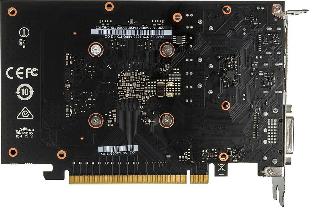 MSI NVIDIA GeForce GTX 1650 GTX 1650 AERO ITX 4G OC 4 GDDR5 OC Ret 1138357
