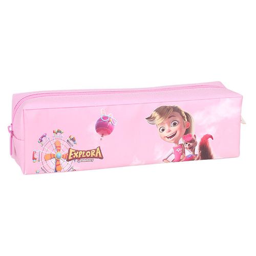Пенал Deli EZ86002, Explora, 1 отделение, форма прямоугольная, ассорти