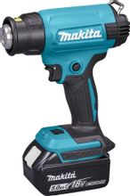 Изображение товара Технический фен MAKITA DHG180RT1J с 4 насадками и кейсом 550°C мощность 200 м³/ч