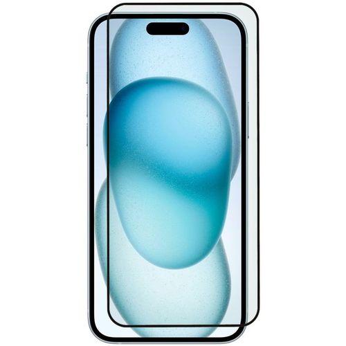 Защитное стекло для экрана ZIBELINO для Apple iPhone 15 Plus/16 Plus антиблик, 3D, 1 шт, черный [ztg-3d-apl-15plus-blk]