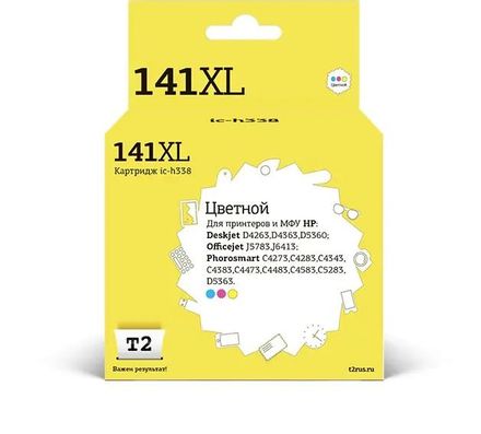 Картридж T2 IC-H338, CB338HE, многоцветный / IC-H338