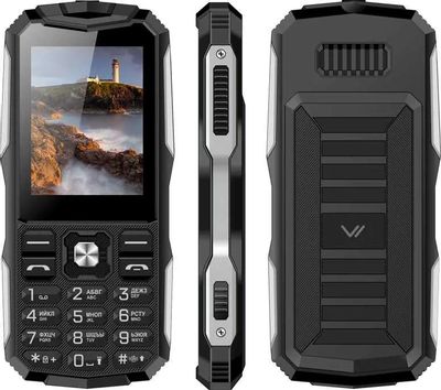 Характеристики Сотовый телефон Vertex K213 черный/серебристый (1427677 ...