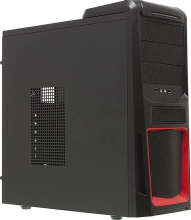 Корпус ATX Accord A-05B, Midi-Tower, без БП,  черный и красный [acc-a05b]