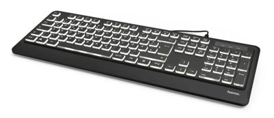 Клавиатура HAMA KC-550,  USB, черный [r1182671]
