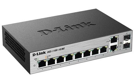 Коммутатор D-Link DGS-1100-10/ME/A2A, управляемый, 10