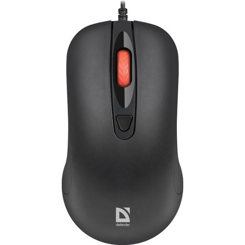 Мышь проводная Defender Omega MB-522, оптическая, USB, 1600dpi, черный [52522]