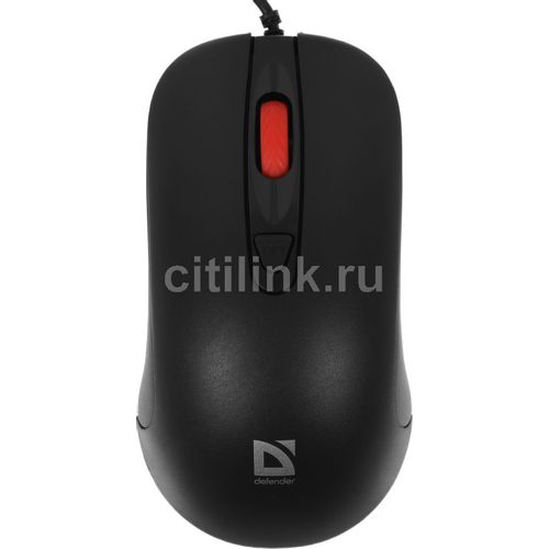 Мышь проводная Defender Omega MB-522, оптическая, USB, 1600dpi, черный [52522]