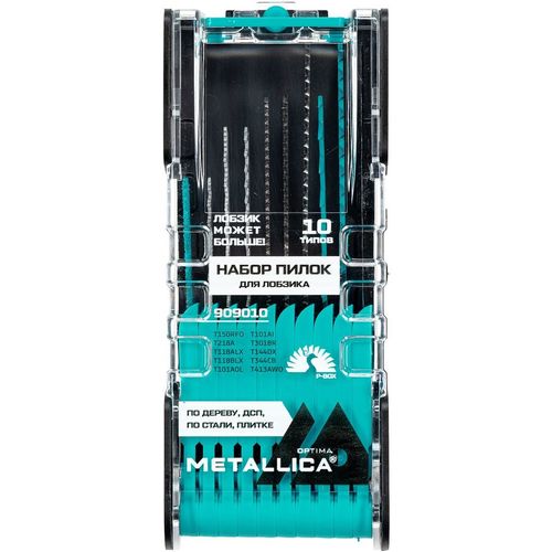 Набор пилок METALLICA 909010, универсальные, 1 - 12 мм, 10шт