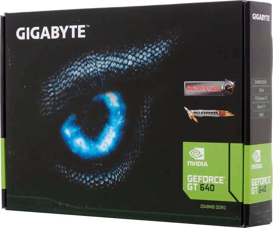 GIGABYTE NVIDIA GeForce GT 640 GV N640OC 2GI 2 DDR3