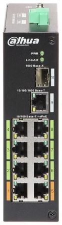 Коммутатор Dahua DH-LR2110-8ET-120, неуправляемый, 9 RJ-45, 100 Мбит/с