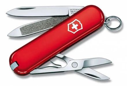 Складной нож Victorinox Classic, функций: 7, 58мм, красный, коробка картонная [0.6203]
