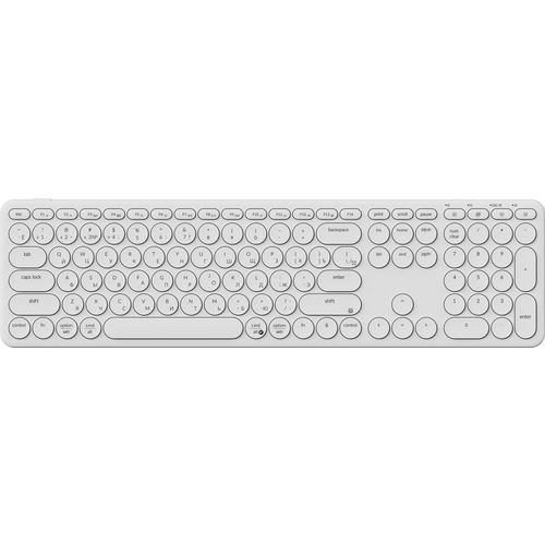 Клавиатура KEYCHRON B5P-K8-RU, беспроводная, USB, Bluetooth/Радиоканал, ножничная, заводское нанесение кириллицы, белый