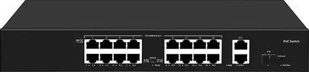 Коммутатор Falcon Eye FE-16FPG2S1, неуправляемый, 18 RJ-45, 10/100/1000 Мбит/с [00-00330354]