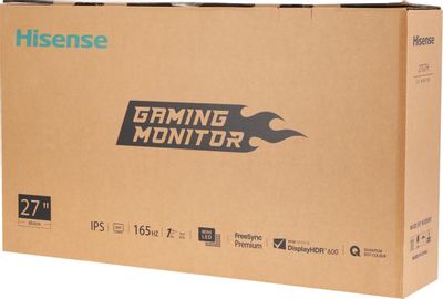 27" Монитор Hisense 27G7H, 2560x1440, IPS, 170Гц, 2хHDMI, 1хDP, темно ...