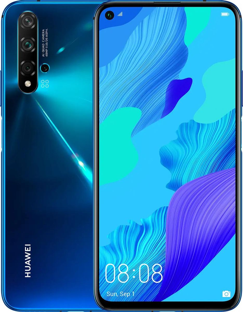 Смартфон Huawei nova 5T 128Gb, синий – купить в Ситилинк | 1193675