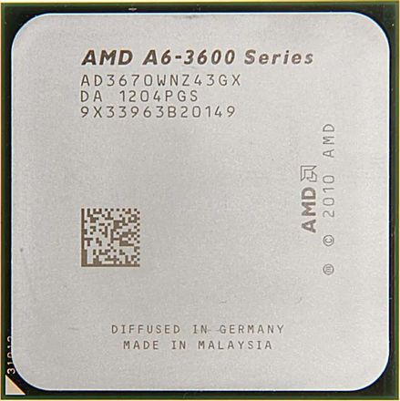 Процессор AMD A6 3670K, SocketFM1,  OEM [ad3670wnz43gx]