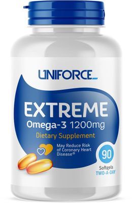 Аксессуары для омега-3 UNIFORCE Extreme Omega-3, 90, капсулы, 188гр ...