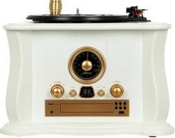 Виниловый проигрыватель ALIVE AUDIO Gramophone, ручной, белый