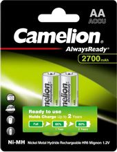 Изображение товара AA Аккумуляторная батарейка CAMELION NH-AA2700ARBP2,  2 шт. 2700мAч