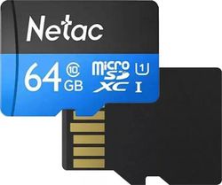Карта памяти microSDXC UHS-I U1 NETAC P500 64 ГБ