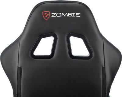 Кресло игровое ZOMBIE GAME TETRA, на колесиках, эко.кожа, черный ...