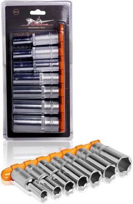 Набор головок торцевых 1/2" DR шестигранных 7пр. глубоких (10,12,14,15,17,19,22мм) ()