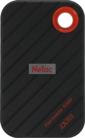 2ТБ Внешний диск SSD NETAC ZX20 II NT01ZX20II-2T0-32BK, USB 3.2 Gen 2, запись - 1800МБ/с, чтение - 2000МБ/с, черный