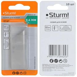 Лезвие STURM! 1076-S1-KE, 19мм, 10шт, серебристый