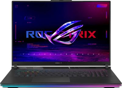 Ноутбук игровой ASUS ROG Strix Scar 18 G834JZR-N6072 90NR0IN2-M003C0, 18", 2024, IPS, Intel Core i9 14900HX 1.6ГГц, 24-ядерный, 32ГБ DDR5, 1ТБ SSD,  NVIDIA GeForce  RTX 4080 для ноутбуков - 12 ГБ, без операционной системы, черный