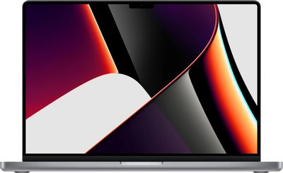 Ноутбук Apple MacBook Pro A2485 MK183B/A, 16.2", Apple M1 Pro 10 core 3.2ГГц, 10-ядерный, 16ГБ 512ГБ SSD,  Mac OS, серый космос