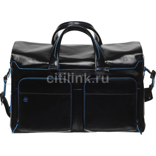 Сумка дорожная Piquadro Blue Square, кожа натуральная, черный [bv4342b2/n]