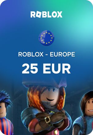 Пополнение игровой валюты ROBLOX EU,  25 EUR, регион: Весь мир