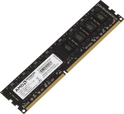 Оперативная память AMD R538G1601U2S-UO black DDR3 -  1x 8ГБ 1600МГц, DIMM,  OEM