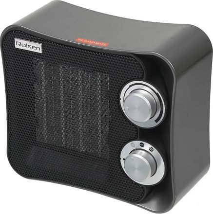 Тепловентилятор керамический Rolsen RCH2509,  1200Вт,  2 режима, черный
