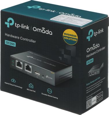Контроллер TP-LINK Omada OC200, 2 LAN, 1xUSB, черный – купить в