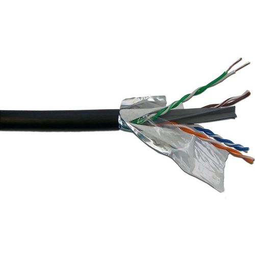 Кабель информационный LanMaster кат.6, 305м, черный [lan-6eutp-wp-out]