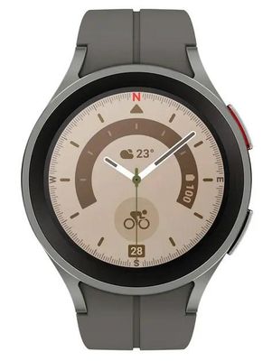 Смарт-часы Samsung Galaxy Watch 5 Pro 45мм, 1.4", серый / серый  [sm-r920nztaeue] – купить в Ситилинк | 1913141