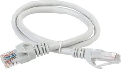 Патч-корд ITK вилка RJ-45, вилка RJ-45, кат.5E, ПВХ, 2м, серый