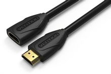 Изображение товара Кабель-удлинитель аудио-видео VENTION HDMI (m) -  HDMI (f),  ver 1.4,  5м, GOLD,  черный [vaa-b06-b500]